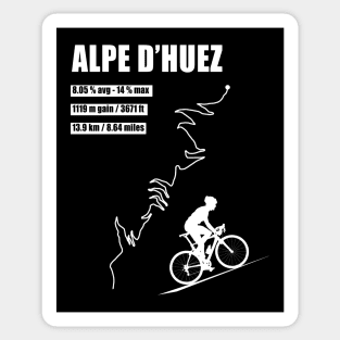 Alpe d'Huez Climb - Tour de France Sticker